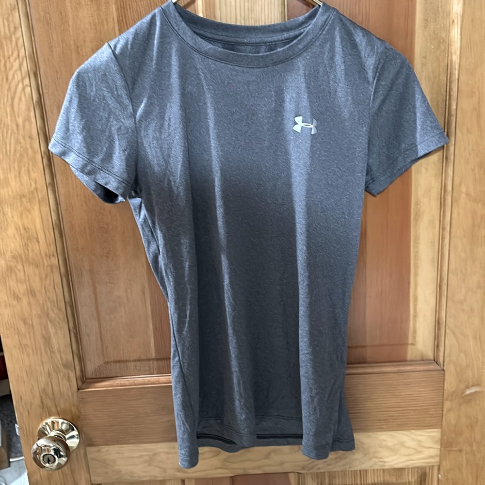 Under Armor women’s gray sports T shirt.  Size XS.